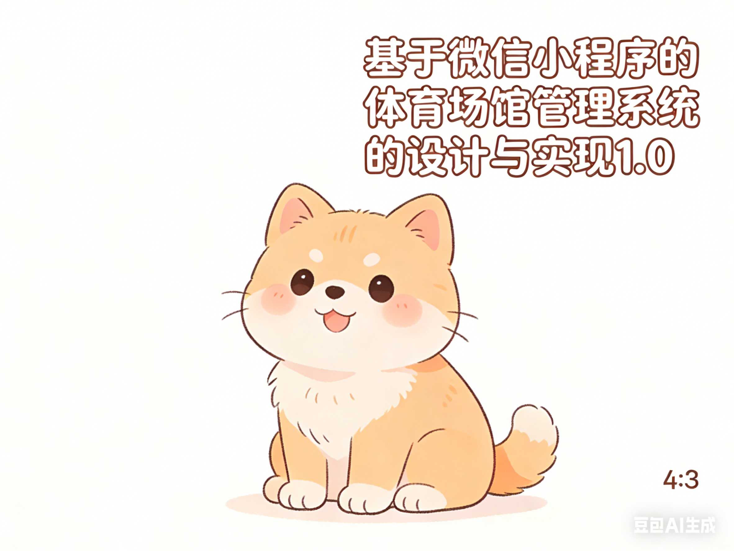 微信小程序的羽毛球体育场馆管理系统 项目封面图