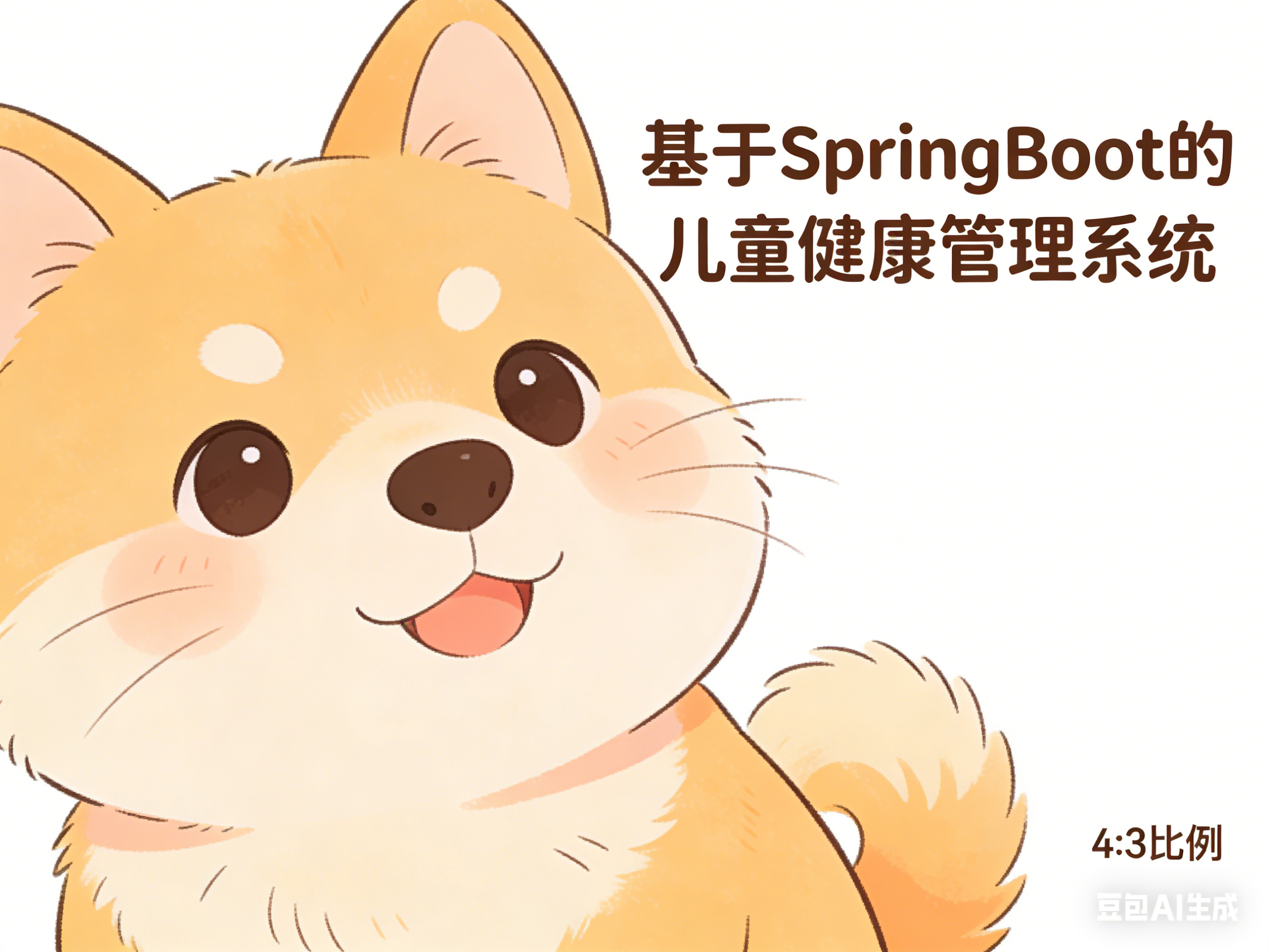 基于SpringBoot+小程序的儿童健康管理系统 项目封面图